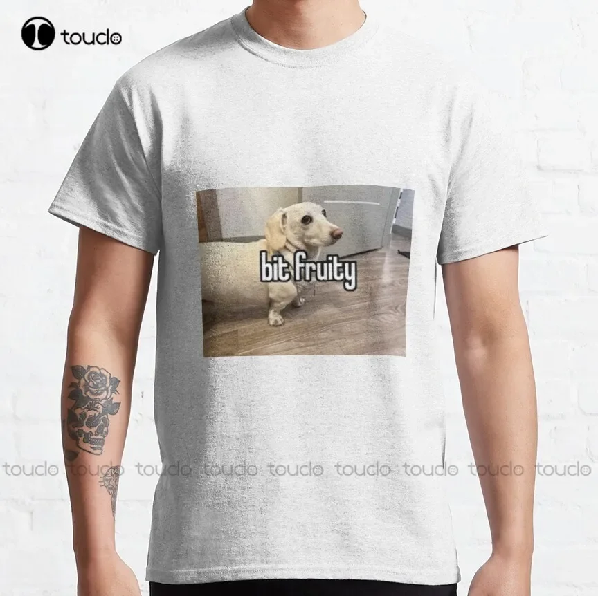 Homophobic Dog: Bit Fruity... Gay Lesbian Bi Trans Non Binary Homosexual Transgender Bisexual Classic T-Shirt Make Your Design