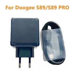 For Doogee S89 Cell Phone AC Adaptor Fast Charger Travel EU Plug Adapter +Type-C USB Cable DC Line For Doogee S89 PRO