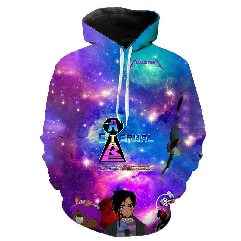 Spring Autumn 3D Print Hoodies Men Women Children Lil Uzi Vert - Eternal Atake Hoodie Hip Hop Streetwear Cool Hooded Pullover