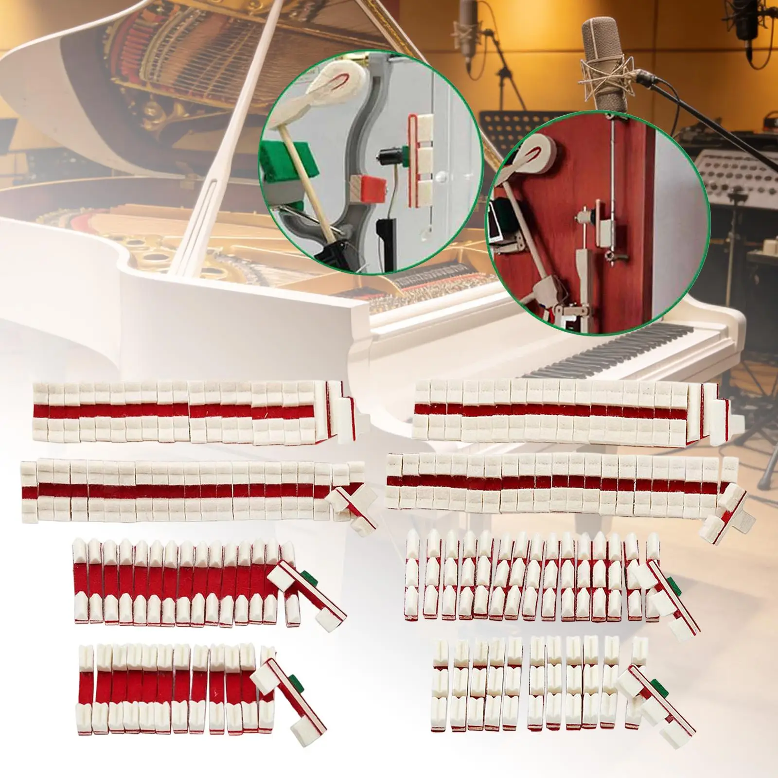 

Upright Piano Damper Kit Replacement Compact Upright Repair Accessories Instrument Accessories Piano Action Parts