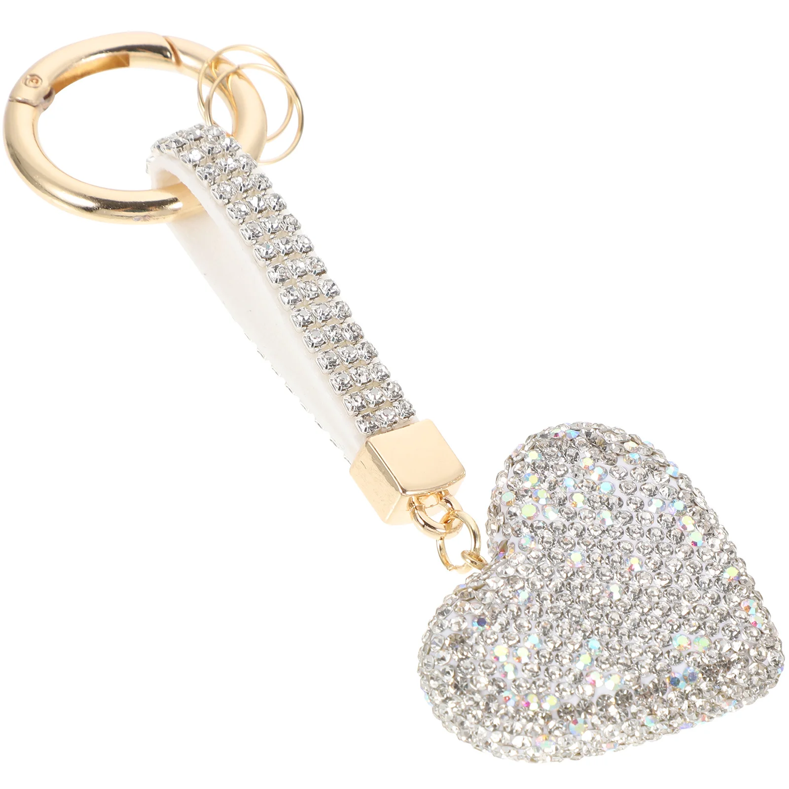 

Heart Keychain Car Chains Women Wallet for Keys Bulk Rhinestone Women's Purse