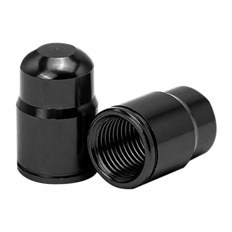 Tubeless Tire Valve Caps Air Dust Stem Cover Valve Caps For Tires Air Dust Stem Covers Precision Thread Lightweight Aluminum