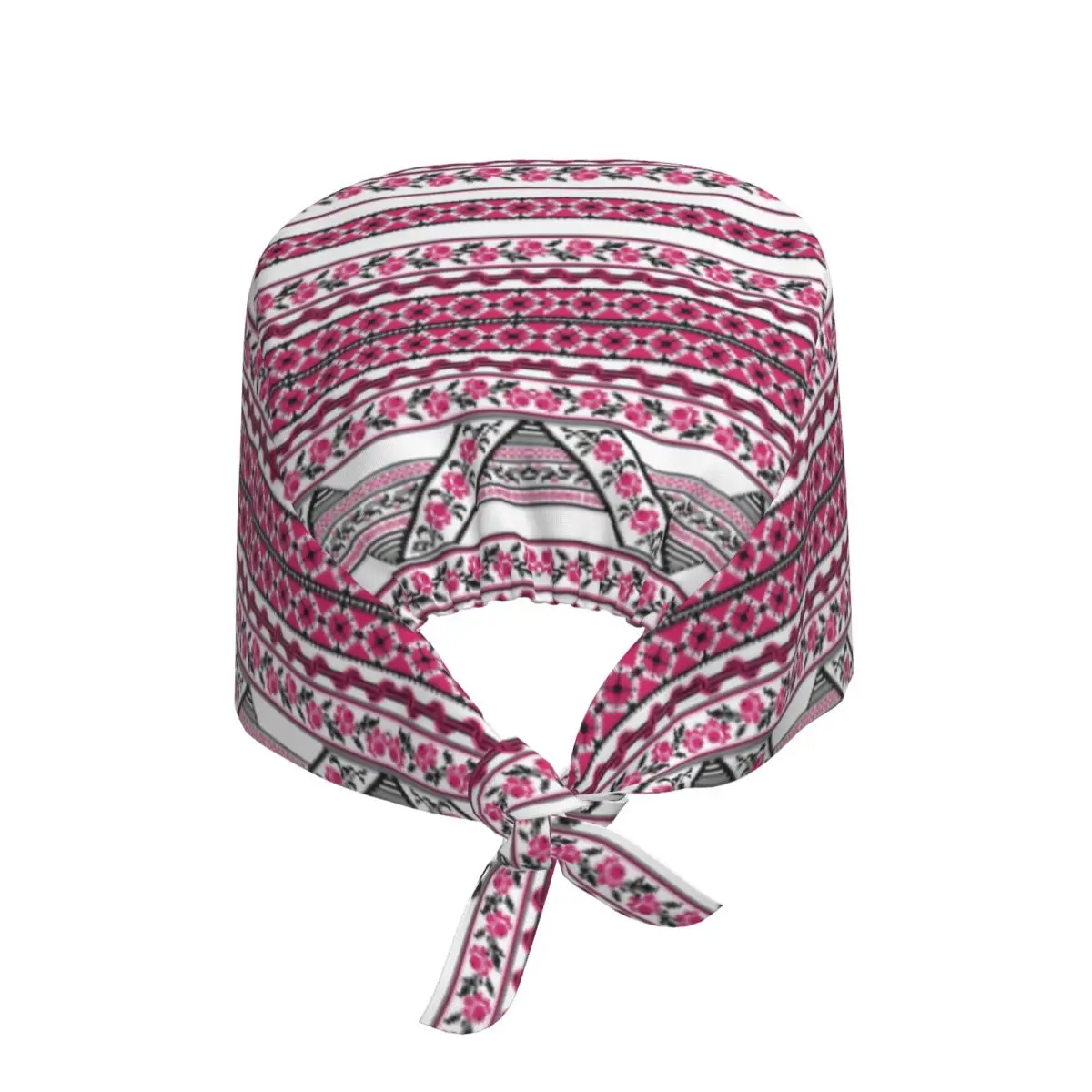 Custom Adjustable Ukraine Vyshyvanka Working Hat Women Men Boho Bohemian Scrub Caps Scrub Nursing Doctor Surgeon Cap for Chef