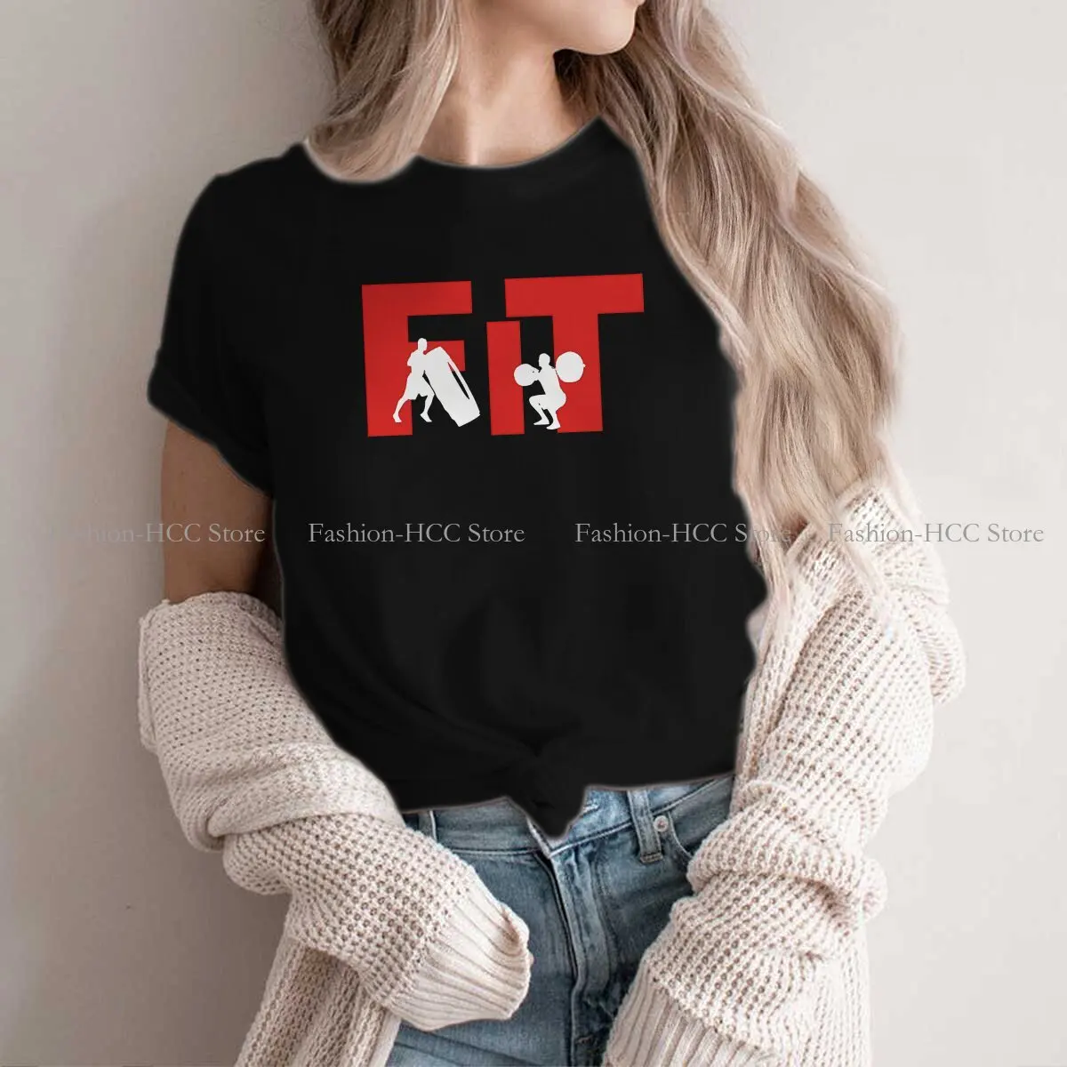 Crossfit Polyester TShirt for Women Workout Humor Summer Sweatshirts T Shirt High Quality Trendy