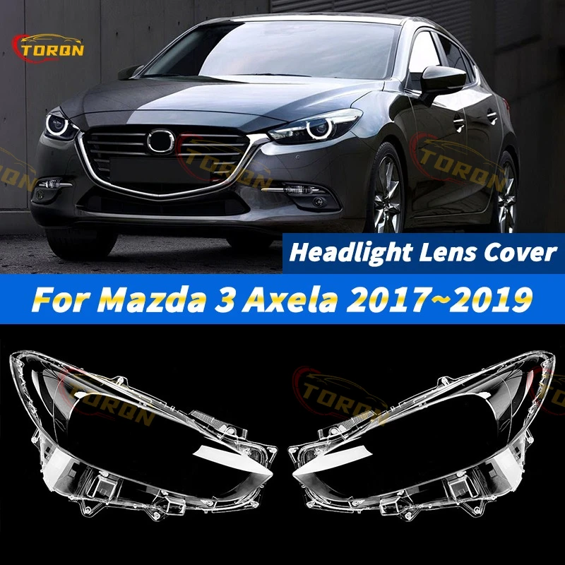 

For Mazda 3 Axela 2017 2018 2019 Car Headlight Cover cap Headlamp Shade Head Lamp headlight lamp cover automobil parts accessori