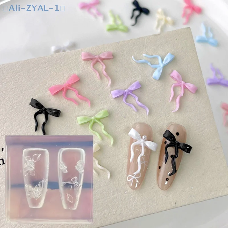 【ZYAL-1】Camelia 3D Bowknot Stampo per unghie in silicone Intaglio di fiori Piastra per timbratura Strumenti per stampi per manicure Decorazioni per nail art