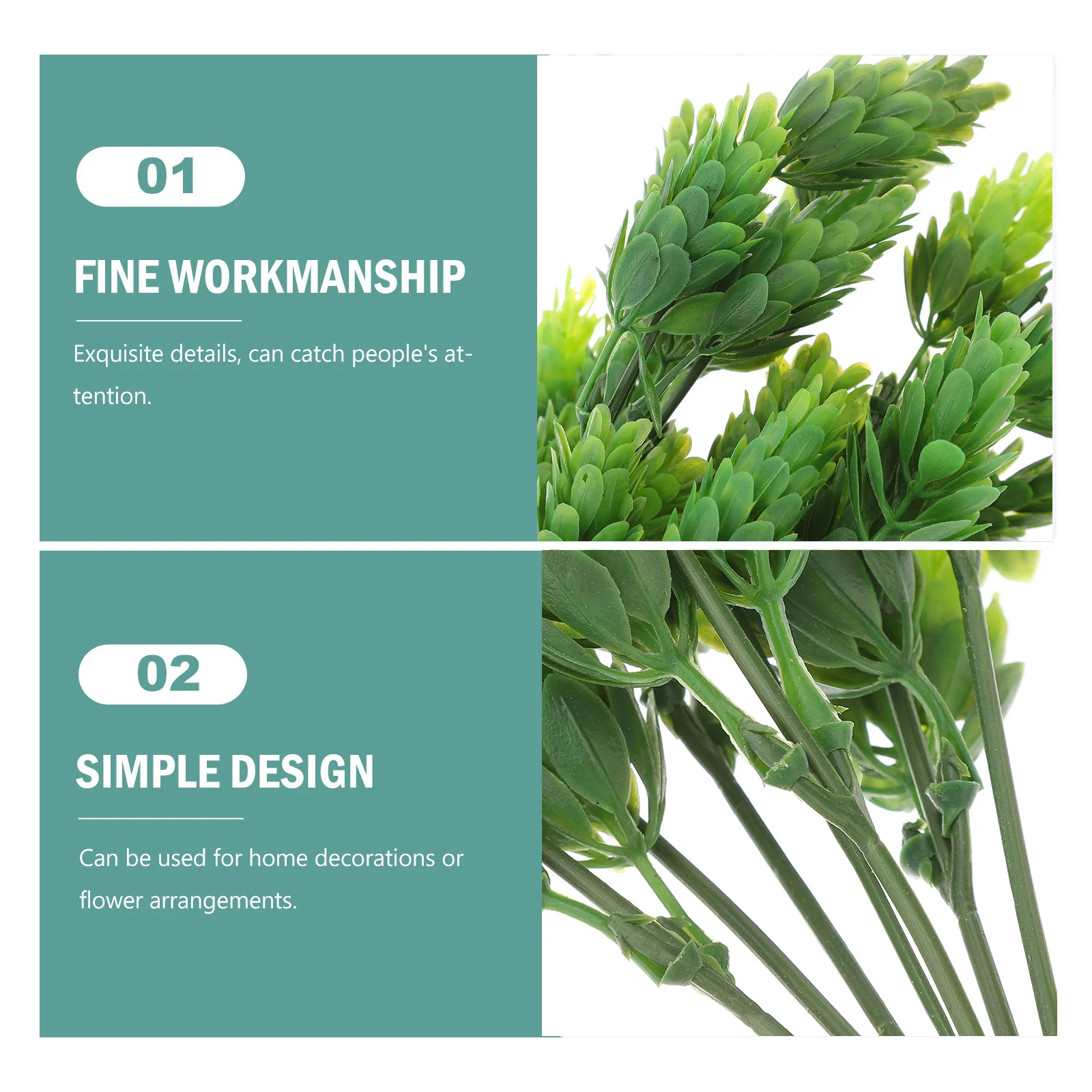 

1Pcs Simulated Green Plant Bouquet Handmade Artificial Branches for Office Home Decor Romantic Natural Atmosphere Plastic Plant