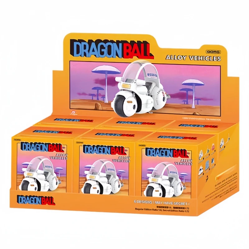 Nieuwe Hot Selling Echte Popmart Co Branded Dragon Ball Legering Voertuig Serie Verrassing Blind Box Voor Diy Desktop Decoratie Geschenken