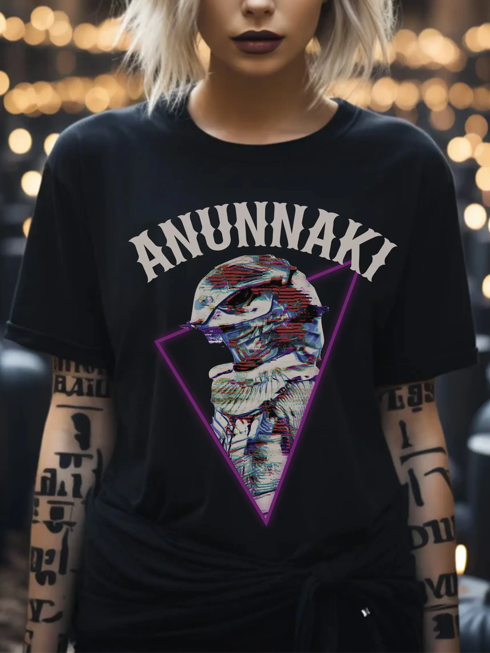 Anunnaki T Shirt Ancient Aliens Apparel Sumerian Gods Art Planet Nibiru Birthday Party Enki Clothing Astronaut