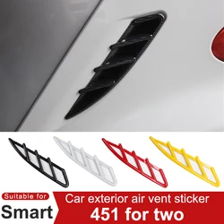 For Smart Brabus 451 Fortwo Car Outside Air Outlet Vent Cover Decorative Sticker Car Exterior Modification Accessories