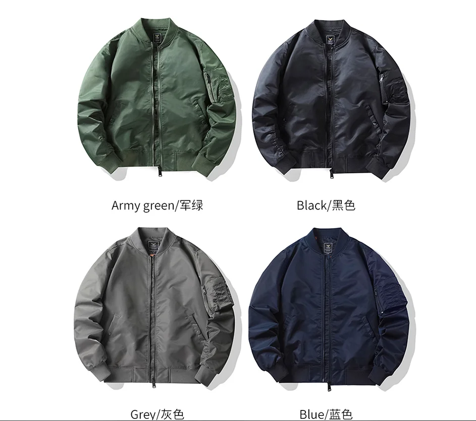 

Tactical Jacket Men Military Fly Jacket Varsity Baseball Flight Coat Mens Windbreaker Mens Clothing Spring Autumn Bomber Jacket