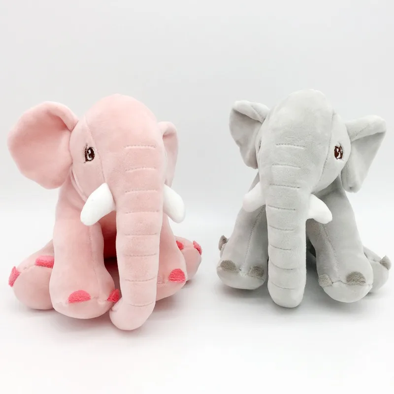 

20cm Cute Soft Elephant Plush Stuffed Doll Soft Down Cotton Soothing Elephant Doll Plush Toy Girl Gift