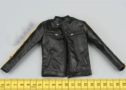 1/6 Worldbox AT035 Downtown Union Technical Geek Polytechnic Male Leather Jacket Coat with Pattern Accessories Fit 12