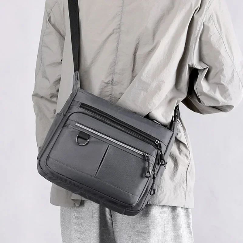 Bolso de hombro Oxford impermeable para hombre, bandolera de gran capacidad, diseño de lujo, novedad de 2024