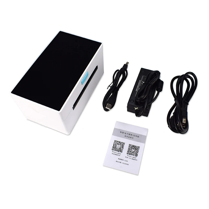 TDL408 4'' 4x6 Inch 100mm Thermal Paper Desktop Printer Bluetooth/USB Label Maker for Shipping Waybill & Barcode