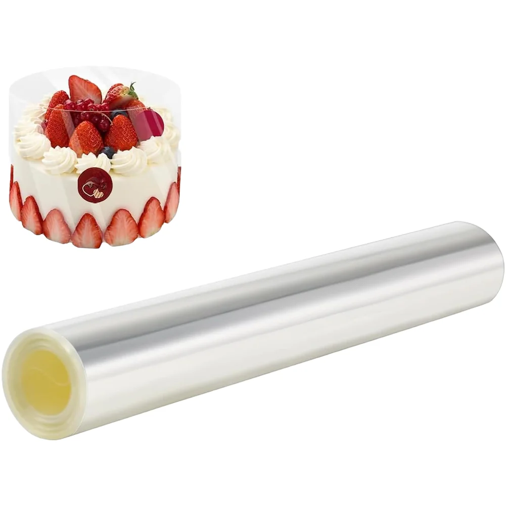 1 Roll Transparent Acetate Surround Film Cake Surrounds The Edge Cake Frame Chocolate Candy Baking Tool Mousse Ring