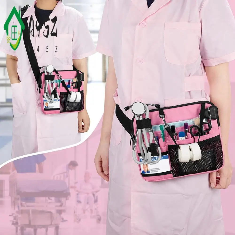 

A45Z-Pack Поясная сумка для медсестры Пояс для инструментов медсестры с держателем ленты для стетоскопов
