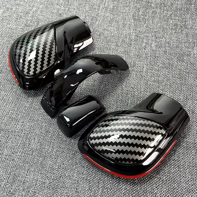 4 STUKS Chroom Mat Met Lederen Pookknop Gear Side Cover DSG Emblem Voor VW Golf 6 7 R GTI Passat B7 B8 CC R20 Jetta MK6 GLI