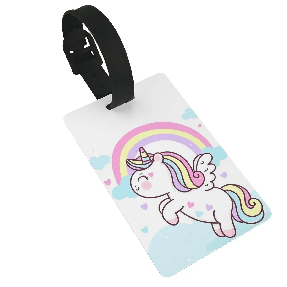 Toddler Unicorn Luggage Tags Suitcase Accessories Travel PVC Cute Baggage Boarding Tag Portable Label Holder ID Name Address