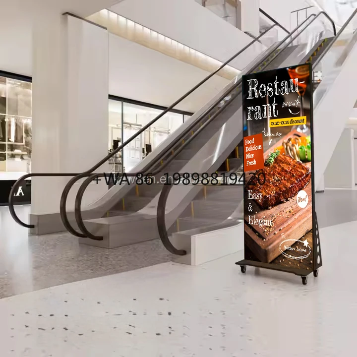 High Bright Digital Signage Video LED Poster Standee Totem LED Poster Display Screen for Marketing Advertising