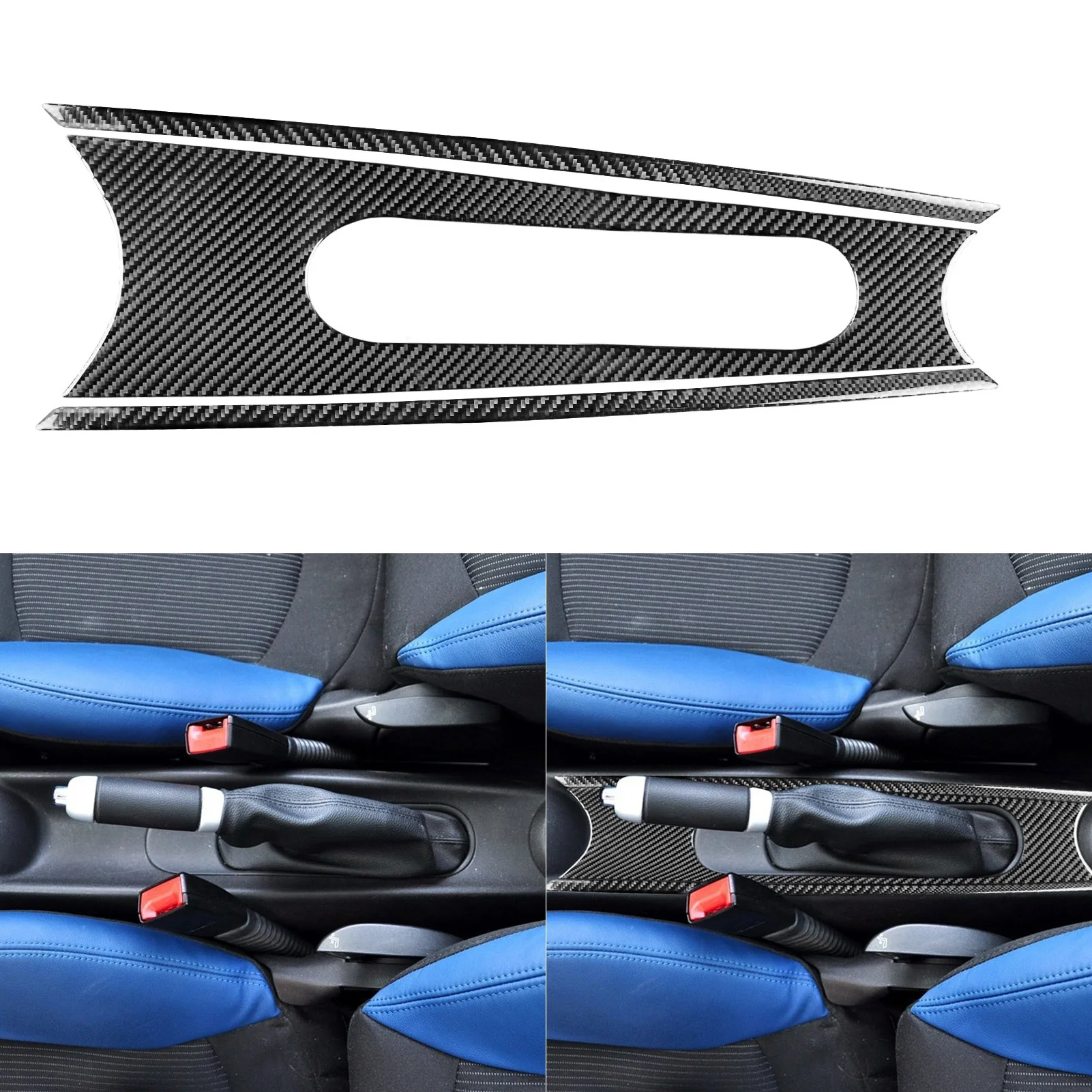 

Carbon Fiber Car Center Gear Shift Panel Cover Sticker Car Interior For Mini Cooper Hardtop R56 Clubman R55 Convertible R57