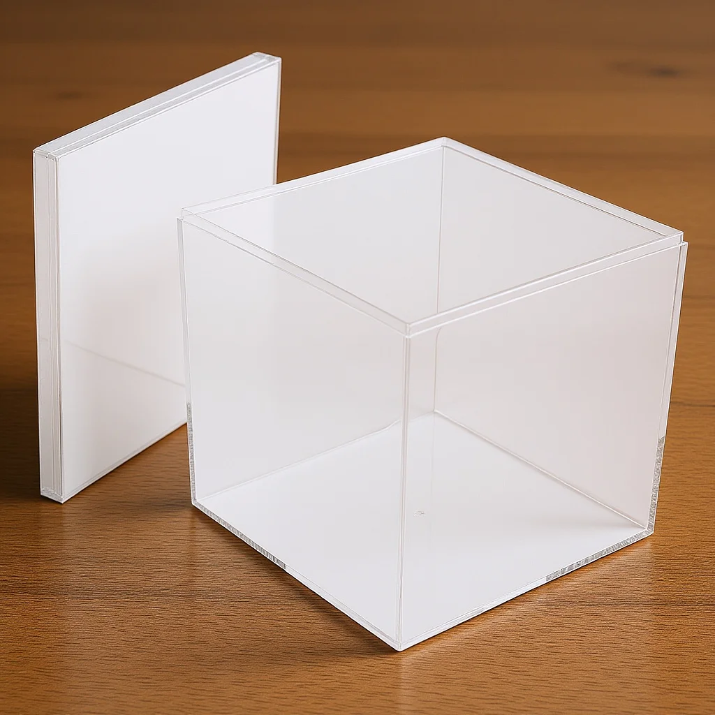 

1pc Transparent Box Square Clear Plastic Storage Cube For Wedding Party Favors Candy Jewelry Display Small Container Organizer