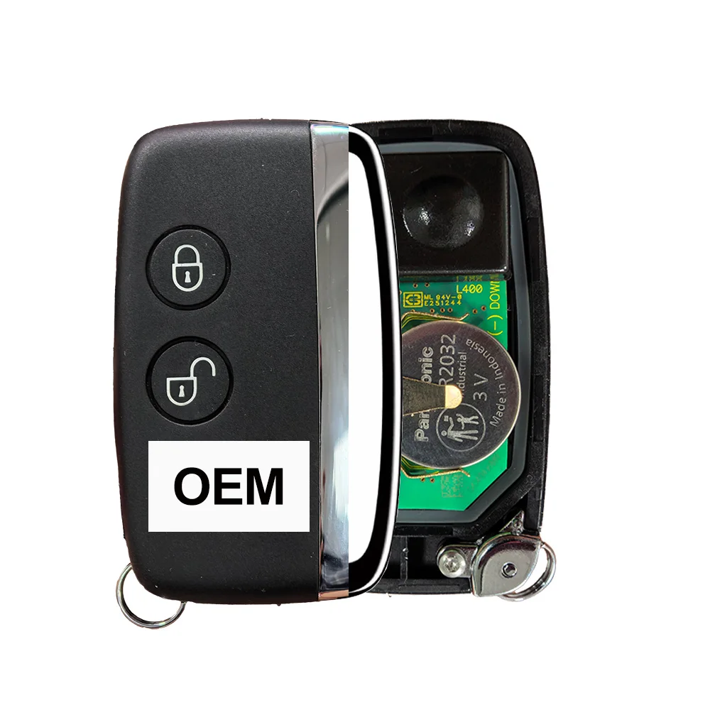 YOCASTY 오리지널 OEM 스마트 원격 키 2 버튼 433MHz Land Rover Defender 2014-2020 BJ32-15K601-DB