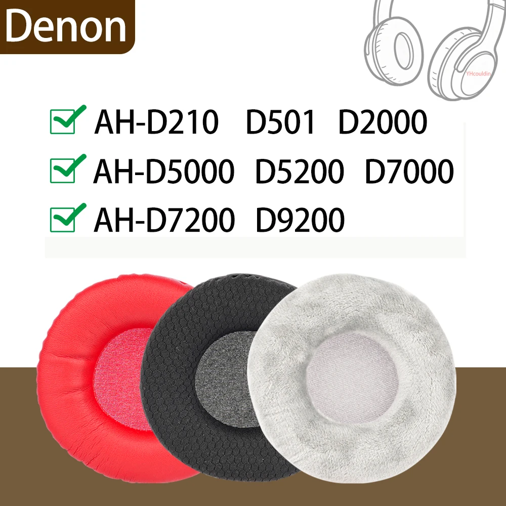 

Сетчатые велюровые кожаные амбушюры для наушников Denon AH-D210 D501, сменные амбушюры AH D2000 D5000 D5200 D7000 D7200 D9200