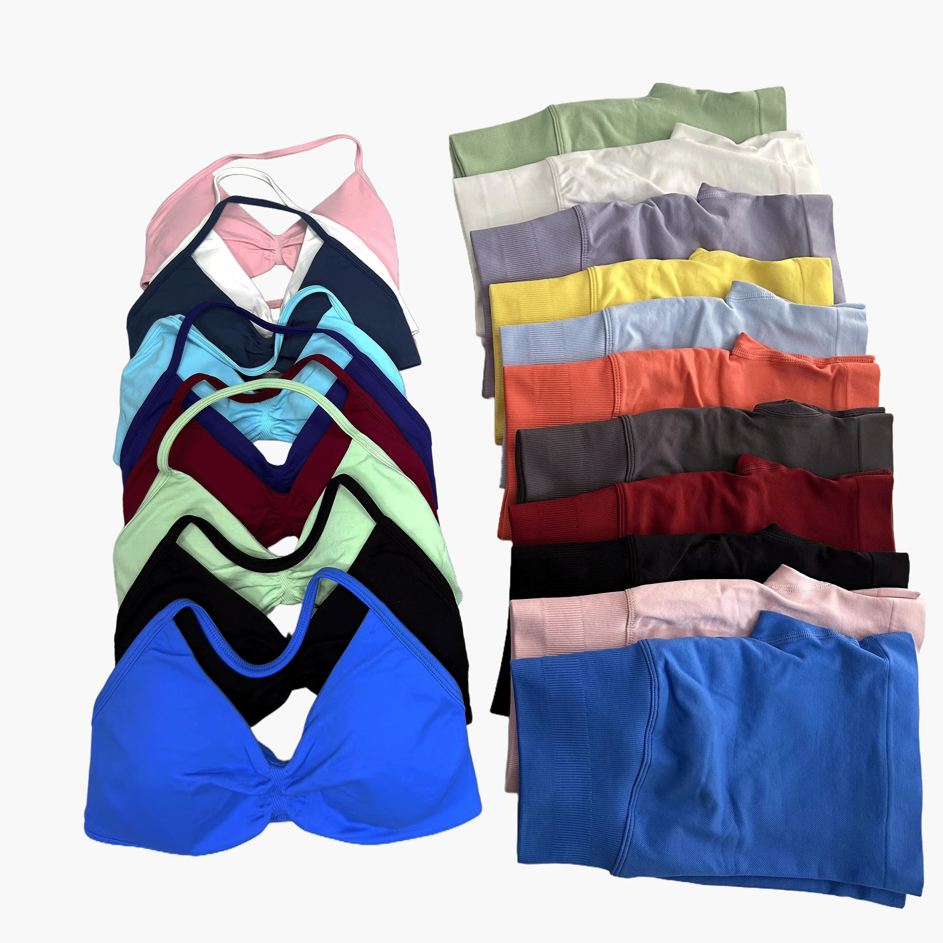 

2 шт. костюм для йоги, женский бесшовный бюстгальтер для йоги на шнуровке, топ с высокой талией, шорты для тренировок с царапинами, спортивный костюм, костюм для фитнеса