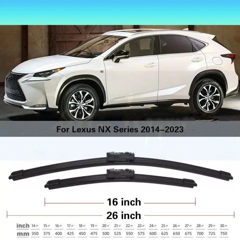 

Lexus NX Series NX200 NX200t NX300h 2014-2023 Windshield Front Wiper Blade Kit Automotive Wiper Parts Easy to Install