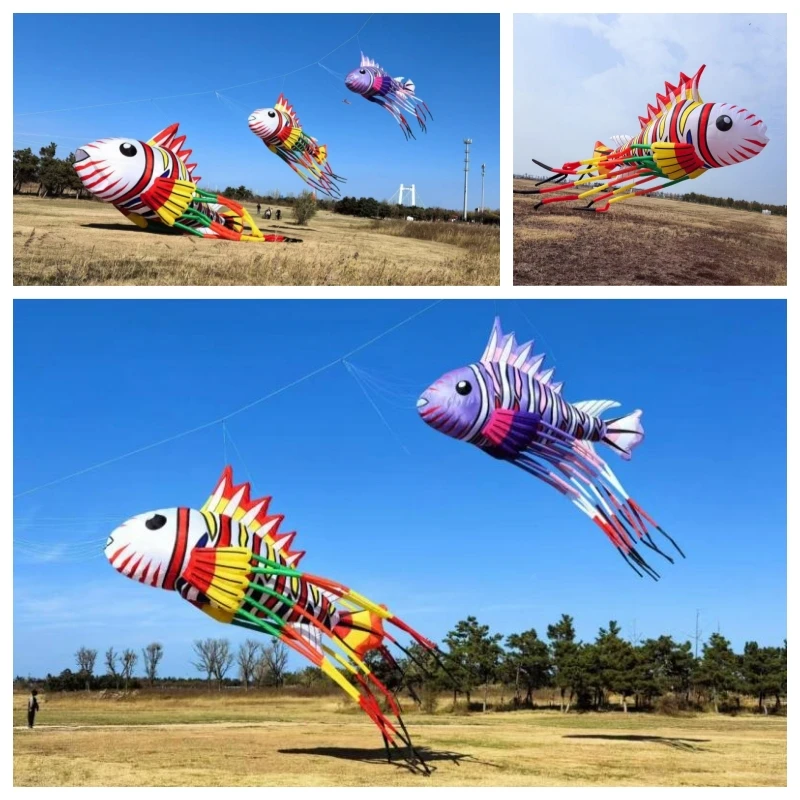 Free shipping 800cm fish kites flying lion kites pendant kites Soft kites flying adults kites enough board games toys for boy