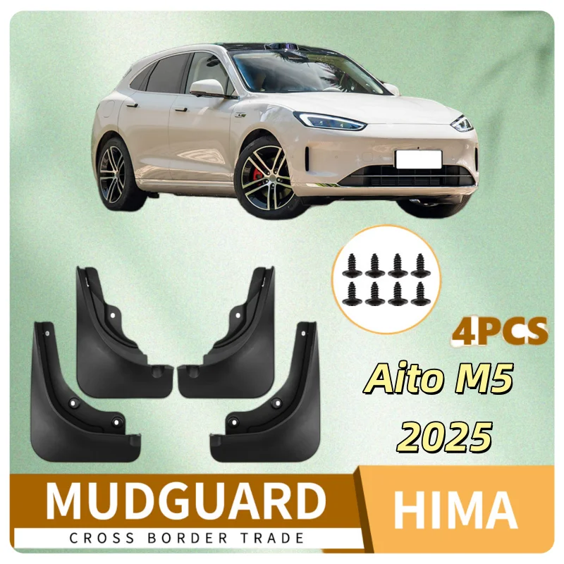 

Mudflaps Mudguards Fit for HIMA AITO M5 Seres M5 5 2025 Mudguards Tire Fenders Mud Flaps Wheel Guards Accessories 4x Tyre