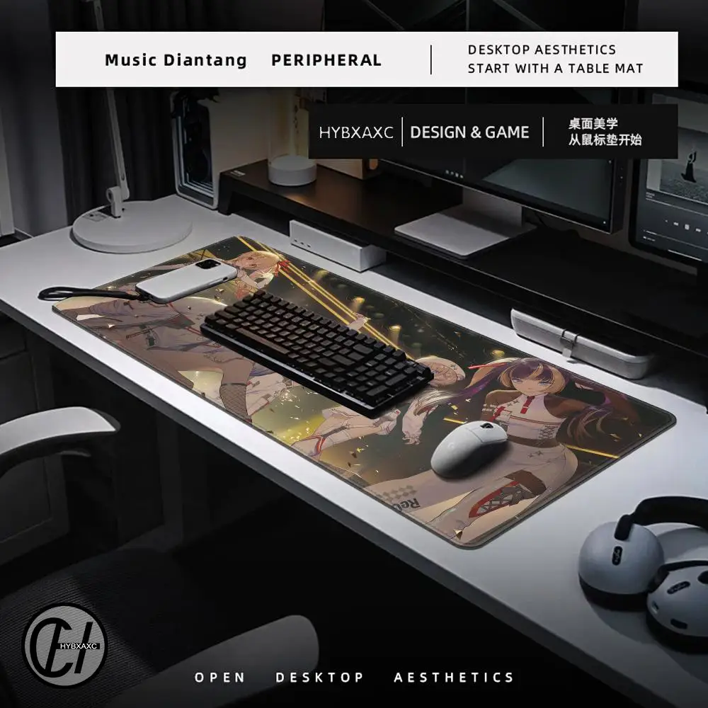 حار Virutal Idol J Kufuutei Raden المطاط HD الطباعة ماوس الوسادة الألعاب الملحقات حصيرة مكتبية طالب لوحة الكتابة