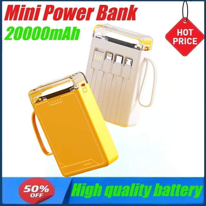 

Mini Power Bank 20000mAh Cute Pet Cartoon Portable Charger Powerbank Rechargeable Battery for Xiaomi Samsung IPhone16 Huawei