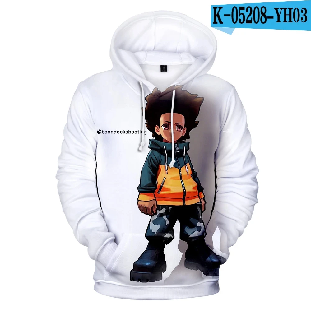 The Boondocks Hoodies 3D Long Sleeve Sweatshirt Men\'s Hoodie Women Casual Harajuku Streetwear Unisex Oversized Clothes