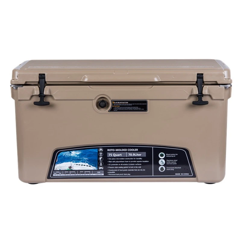 Caja de aislamiento portátil para acampar al aire libre, picnic, moldeo rotacional, conservación en frío, refrigerador para coche de mariscos fresco para llevar