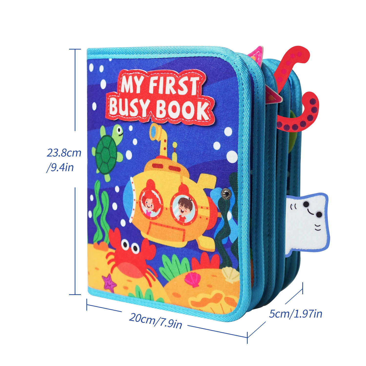 Busy Book Geeignet als Reisespielzeug für Kinder von 1-3 Jahren, Montessori-Aktivitätsbrett und Geburtstagsgeschenke für Jungen und Mädchen – Detail 3