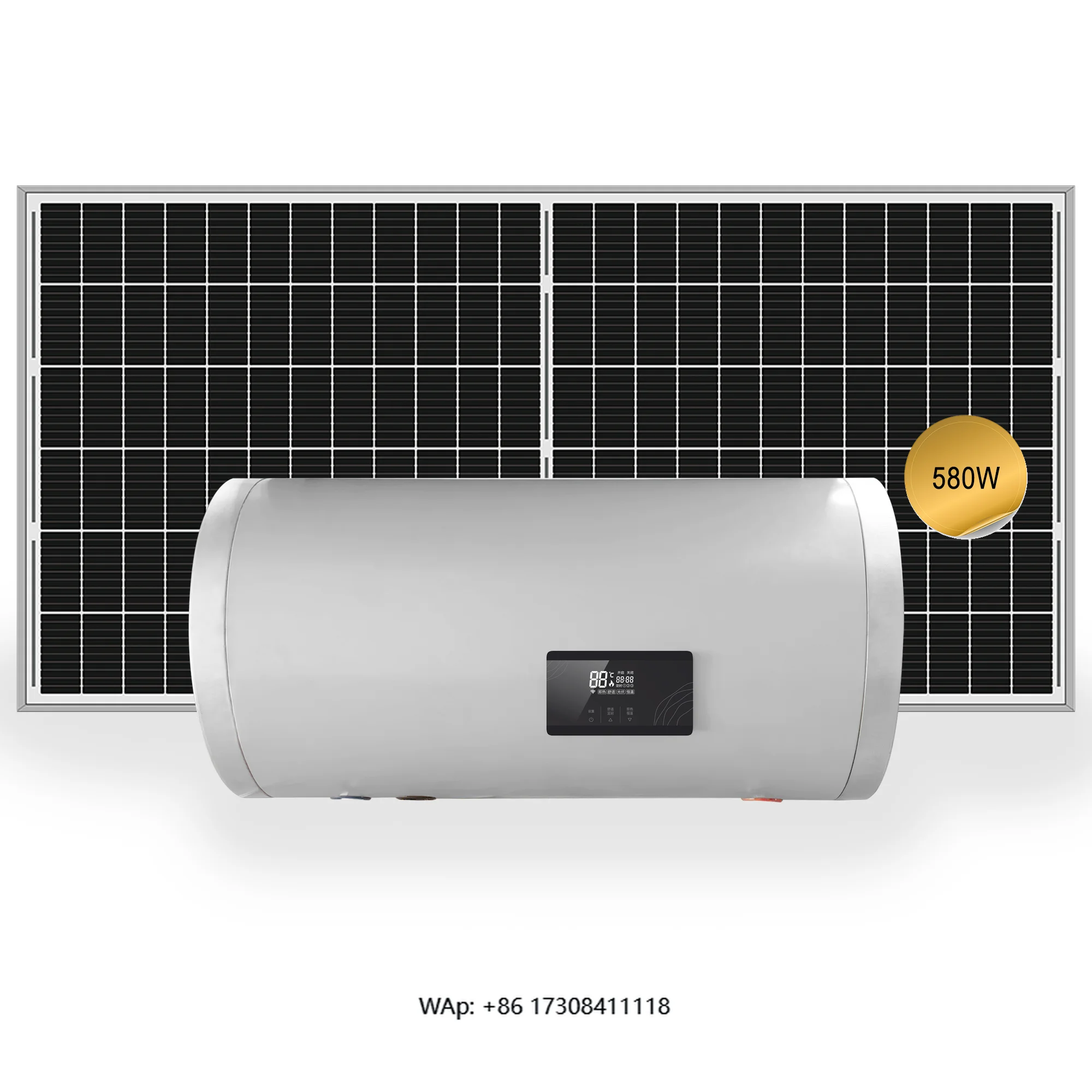 New Product Best Quality Electric and Solar Hybrid 80L Solar Pv Water Heater for School Wall Mounted Water Heater