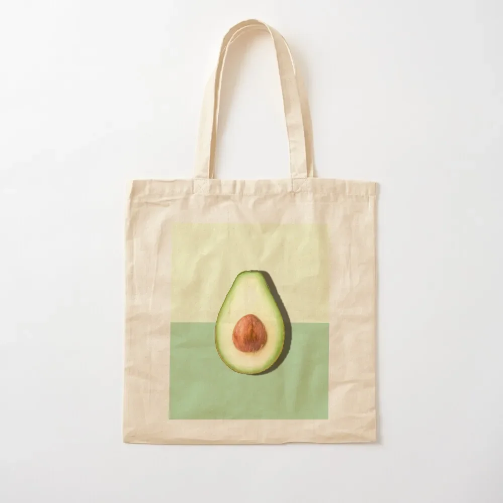 Avocado Half Slice Tropical Fruit Tote Bag eco bag folding cloth bag woman Women's shopping