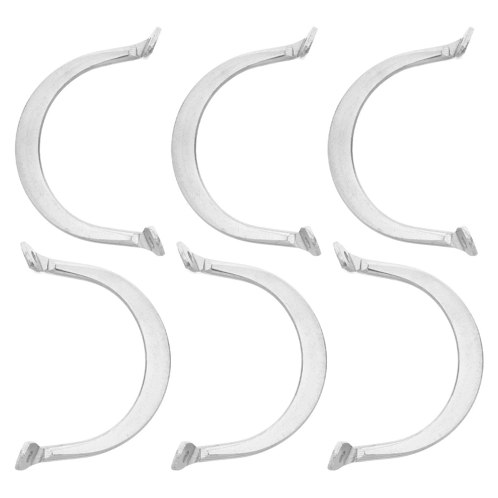 

6Pcs Stainless Steel Pot Ear Handles Ergonomic Grip for Sauce Pans Steamers Frying Pans Cookware Accessories