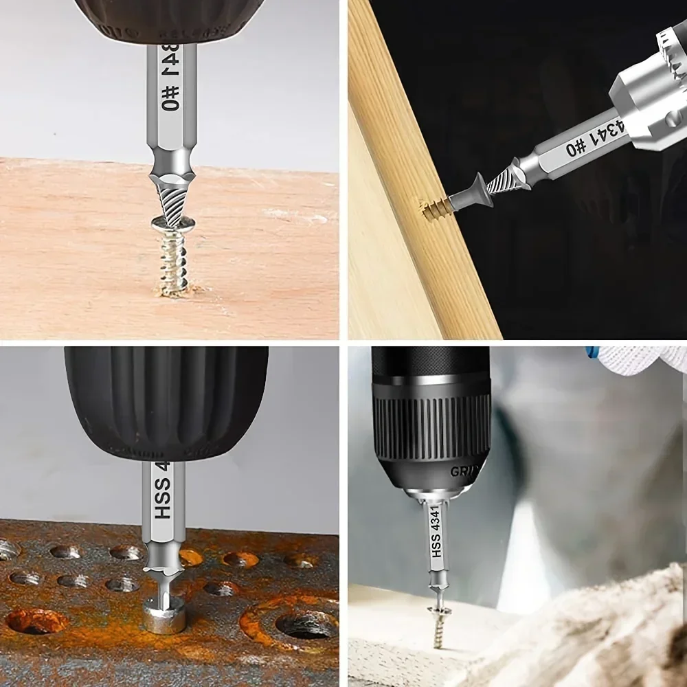Damaged Screw Extractor Set HSS Drill Bit Stripped Broken Remover Small Easily Quickly Take Out Kit Easy Demolition Power Tools view 6