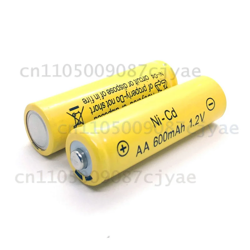 1.2V 600mAh AA Rechargeable Battery for Toys, Remote Cars, Mice, Hair Clippers, Shavers, Fingerprint Locks
