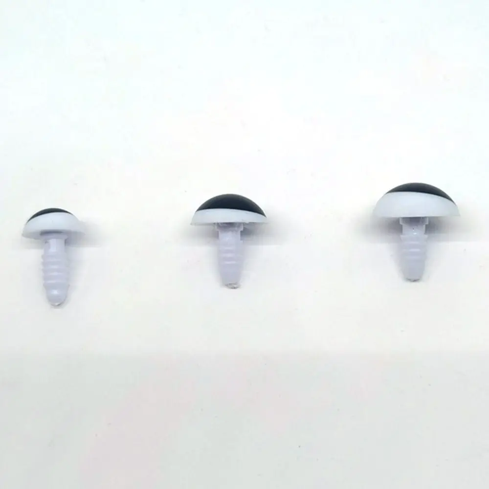 10 ชิ้น/5 คู่สีดำ&ตาสีขาวหัตถกรรมตาพร้อมเครื่องซักผ้า 13/16/18/21 มม.กลิตเตอร์คริสตัลตาพลาสติกของเล่นตุ๊กตาอะไหล่