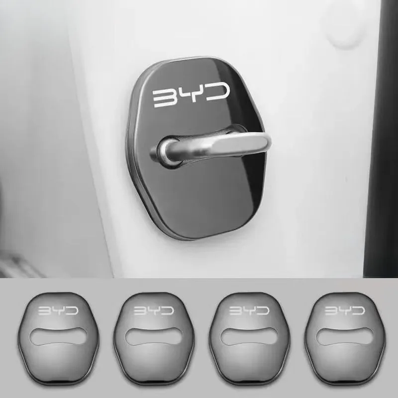 BYD 4 قطعة باب السيارة الغطاء الواقي الفولاذ المقاوم للصدأ ل BYD Atto 3 يوان زائد أغنية زائد ختم دولفين سيليون تانغ تشين هان النورس #5