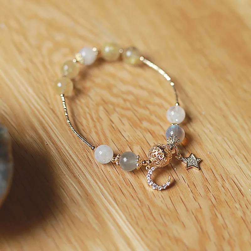 

Natural Bracelet Unisex Natural Stone Bracelet Adjustable Wristband for Men And Women Jewelry Accessory