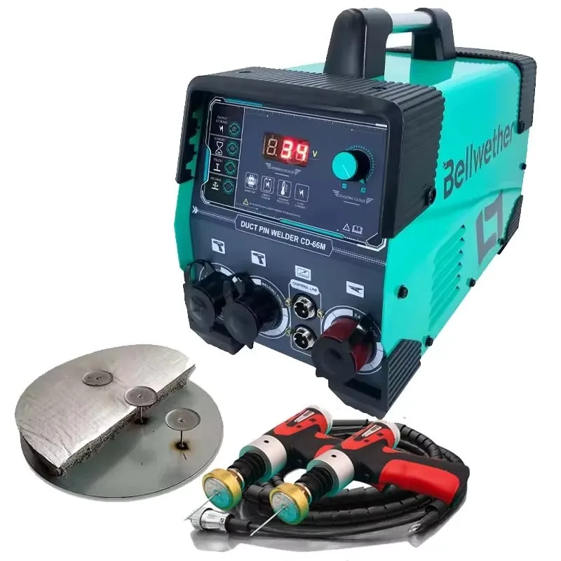 Capacitor Duct Pin Welding Machine HAVC System Industrial Welding Machine For Mild Steel Bolt Pin