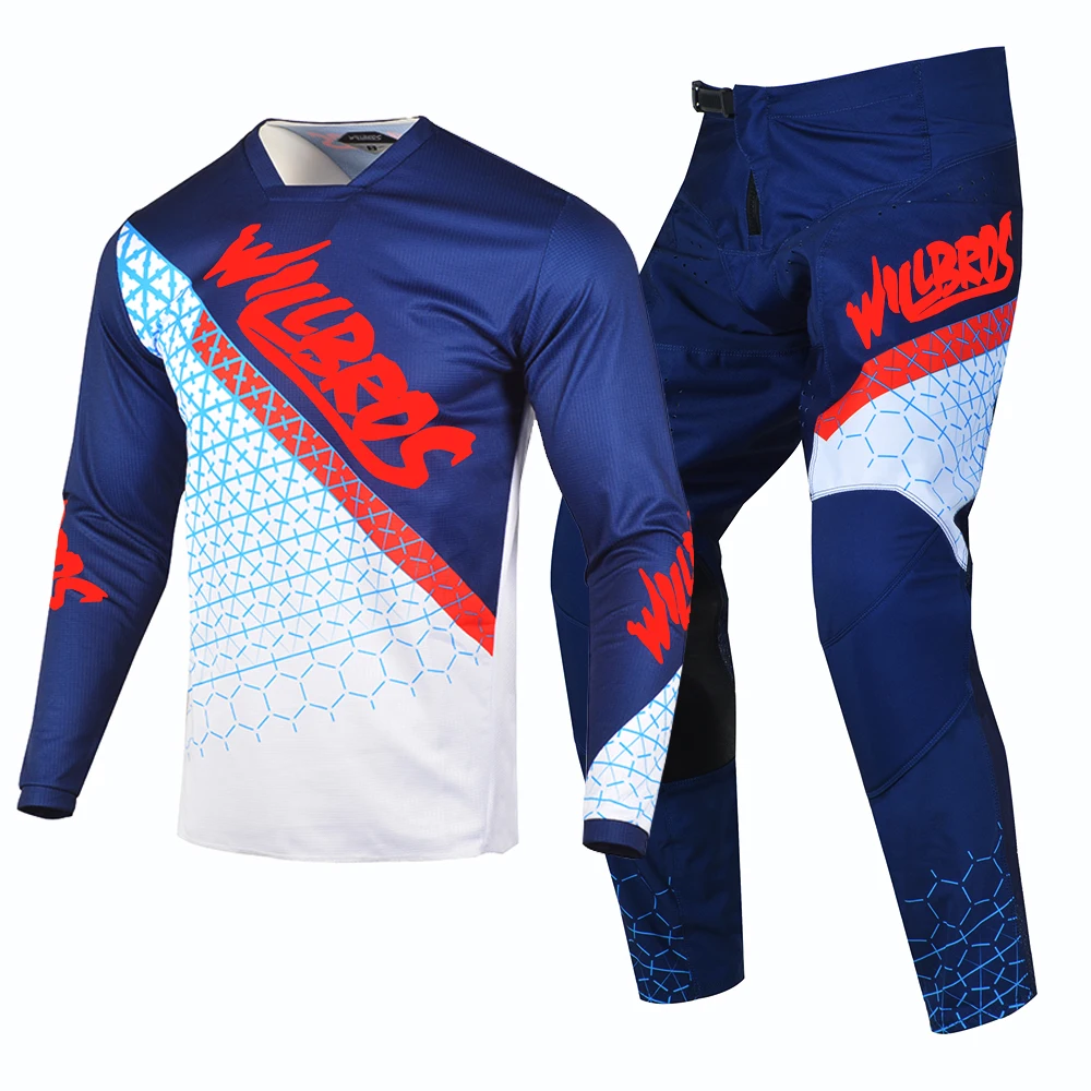 

Willbros 360 MX Motocross Jersey and Pants Combo Men's Gear Set Offroad BMX MTB Enduro Dirt Bike Downhill Racewear