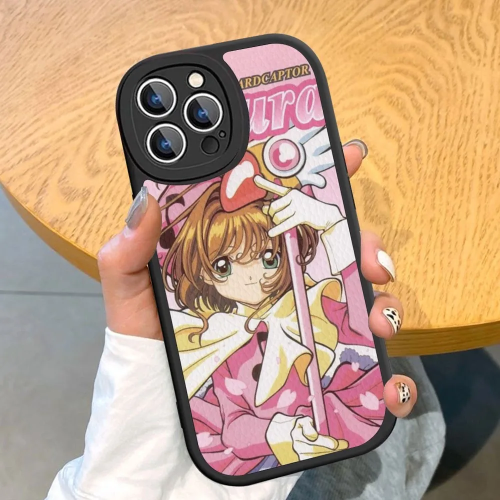 Card Captor Sakuras Anime Phone Case Hard Leather For iPhone 14 13 12 Mini 11 14 Pro Max Xs X Xr 7 8 Plus Fundas