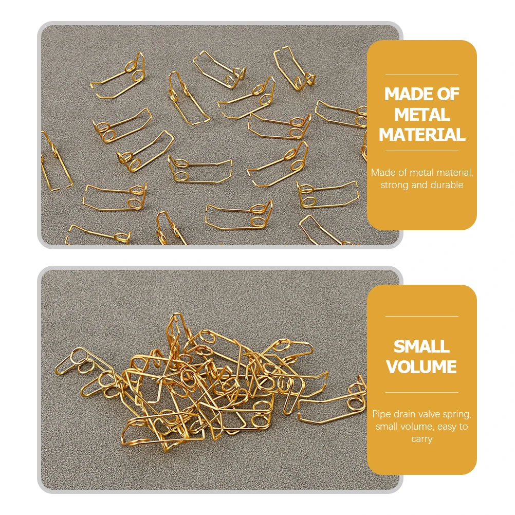 

20 Pcs Small Spring Trumpet Valve Fittings Parts Copper Pipe Replacement Supply Metal Accessories Musical Instrument