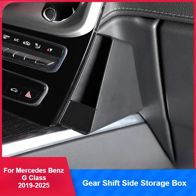 

Center Console Gear Shift Side Storage Box For Mercedes Benz G Class G350 G500 2019 2020 2021 2022 2023 2024 2025 Accessories